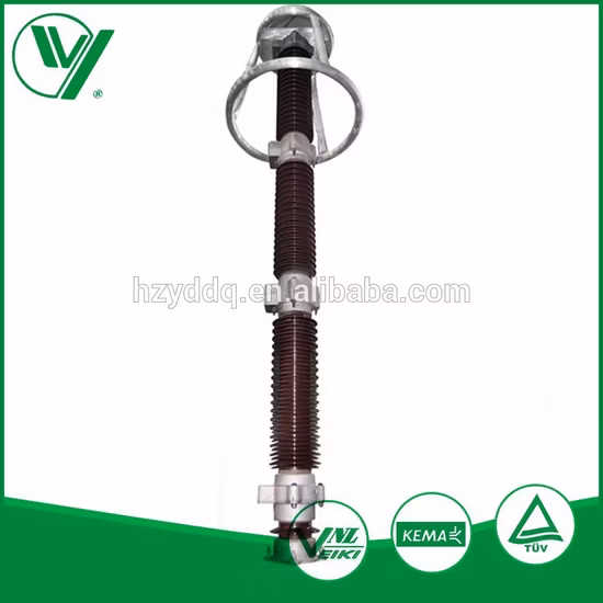 High Voltage porcelain Lightning Arrester / Surge Arrestor